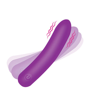 Bang! Bang! Tapered Flexible Silicone Bullet - Purple - Image 3