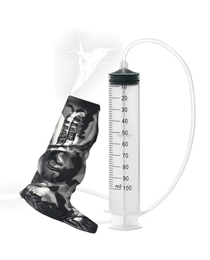 Creature Cocks Night Prowler Squirting Silicone Penis Enhancer - Silver