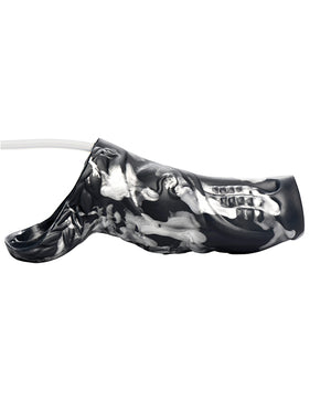 Creature Cocks Night Prowler Squirting Silicone Penis Enhancer - Silver
