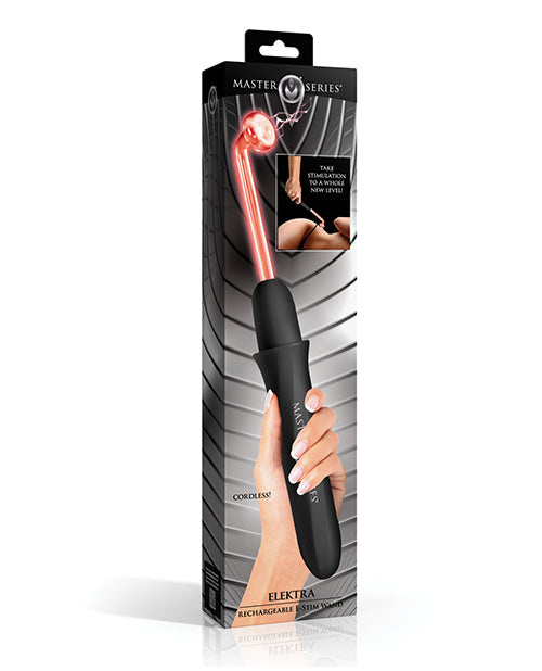 Master Series Master Series Elektra Rechargeable Violet Wand - Black
