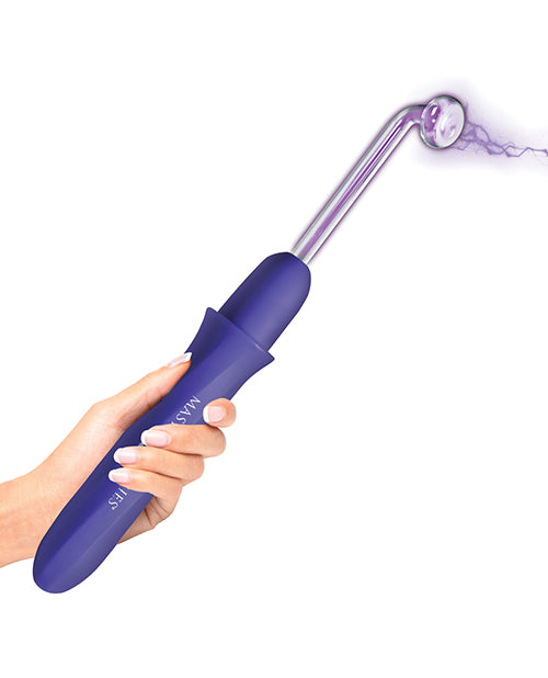 Master Series Elektra Rechargeable Violet Wand - Purple - Image 2