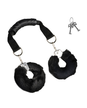 Master Series Master Series Furry Handcuffs w/Handle - Image 2