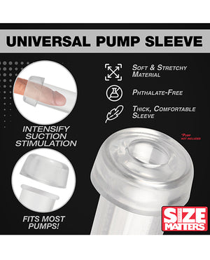 Size Matters Universal Pump Sleeve - Clear - Image 4