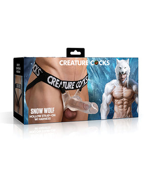 Creature Cocks Creature Cocks Snow Wolf Hollow Strap-On w/Harness