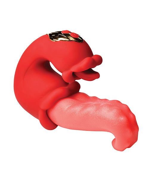 Lickgasm Lick Lasher Licking Vibrator - Red - Image 2