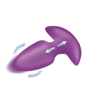 Bang! Bang! Thrusting &amp; Vibrating Butt Plug - Purple - Image 3