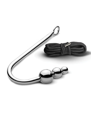 Master Series Master Series Roped Beaded Anal Hook w/Rope - Image 2