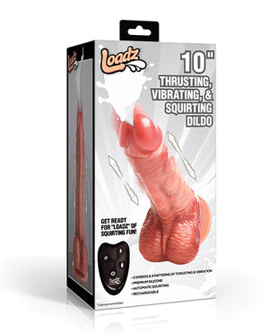 Loadz Loadz 10" Thrusting, Vibrating, &amp; Squirting Dildo