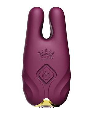 ZALO ZALO Nave Vibrating Nipple Clamps - Velvet Purple - Image 3