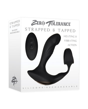 Zero Tolerance Zero Tolerance Strapped &amp; Tapped Rechargeable Prostate Vibrator - Black