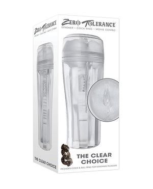 Zero Tolerance Zero Tolerance The Clear Choice Masturbator - Clear