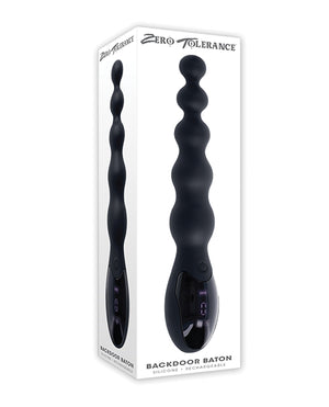 Zero Tolerance Zero Tolerance Backdoor Baton Beaded Anal Vibrator - Black