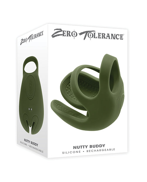 Zero Tolerance Zero Tolerance Nutty Buddy Cock &amp; Ball Vibrator - Green