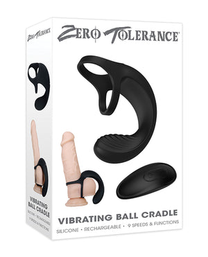 Zero Tolerance Zero Tolerance Vibrating Ball Cradle w/Remote - Black - Image 3