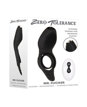 Zero Tolerance Zero Tolerance Mr. Flicker Vibrating Cock Ring - Black