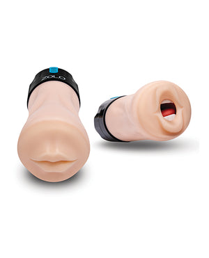 ZOLO ZOLO Gawk Gawk Deep Throat Vibrating Masturbator - Ivory - Image 2